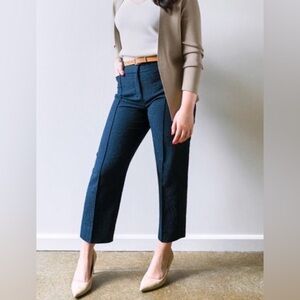 MM Lafleur Navy Textured The Chester Pant Size 4